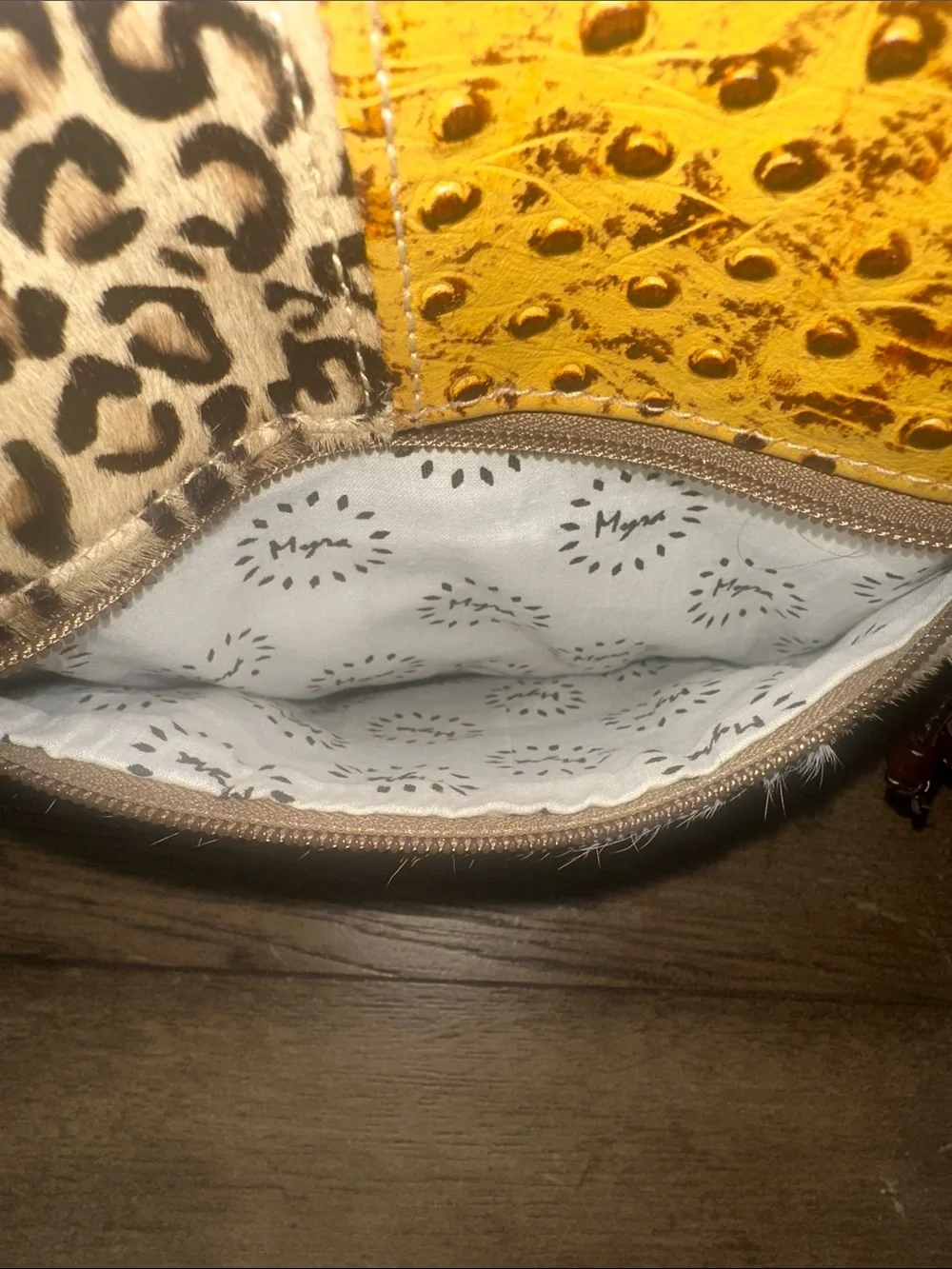 Myra Bag Bling Canvas & Hairon Shoulder Crossbody Bag